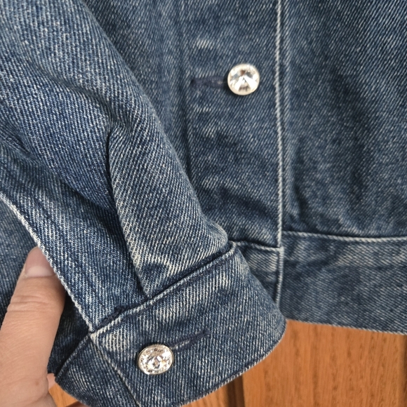 Christine Alexander Studded Denim Jacket size Small - Picture 7 of 10